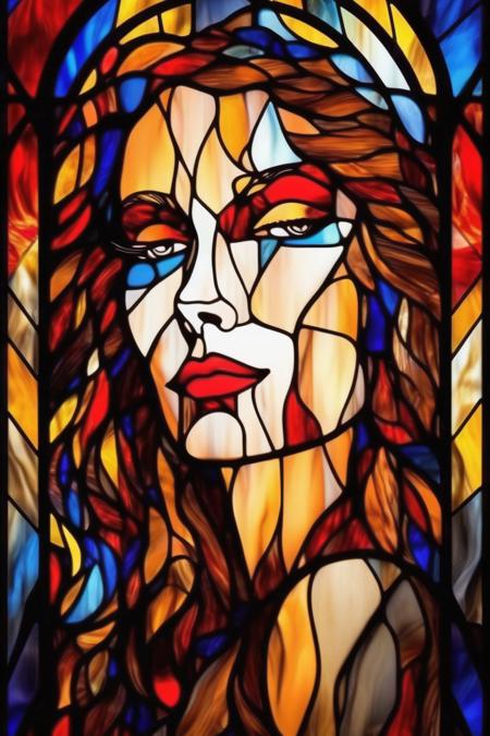 00514-2815723932-_lora_Stained Glass Portrait_1_Stained Glass Portrait - beautiful woman's face made of colorful stained glass, art design, flame.png